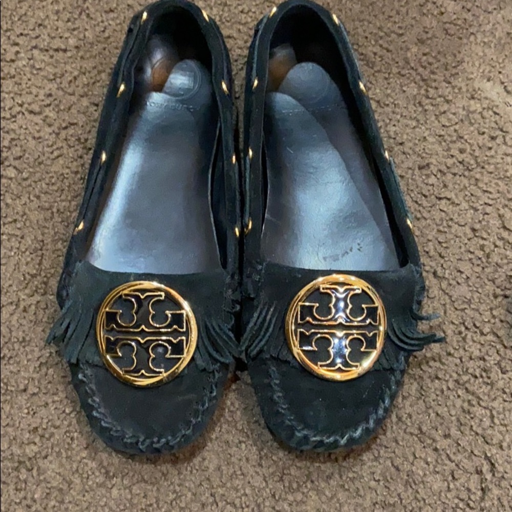Tory Burch driving moccasins